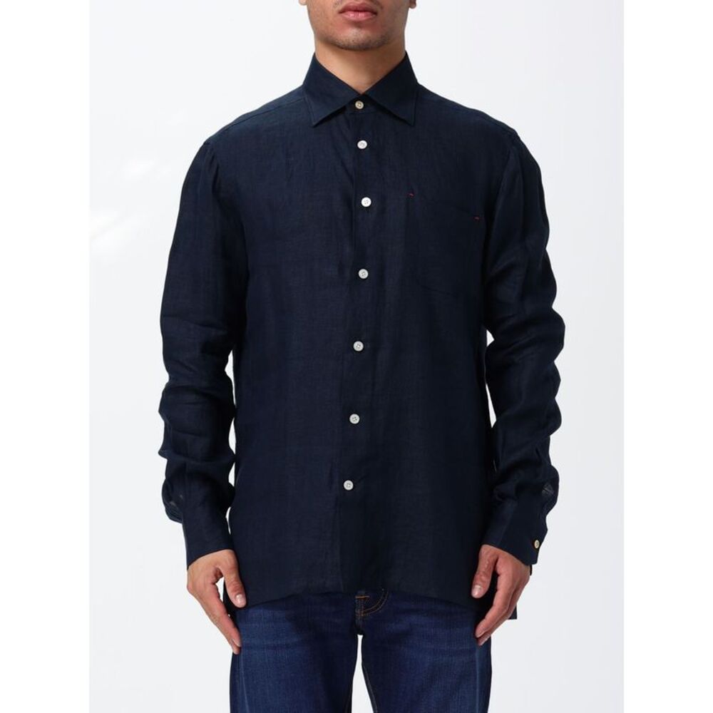 Kiton Shirt Men Navy